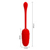 Pretty Love - Oeuf Vibrant  Texture Marine Rechargeable Rouge